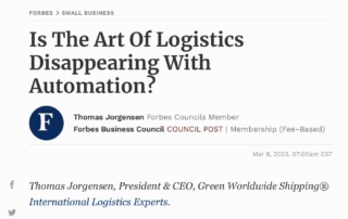 Is the Art of Logistics Disappearing