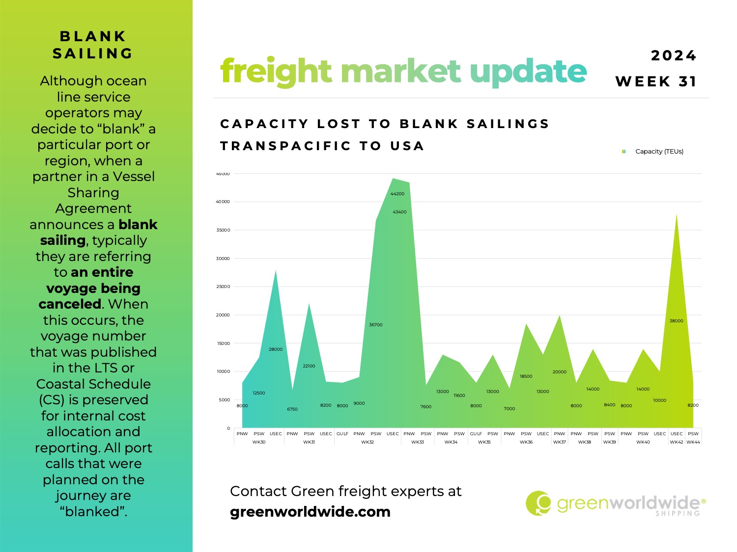 freight market update, port congestion, capacity