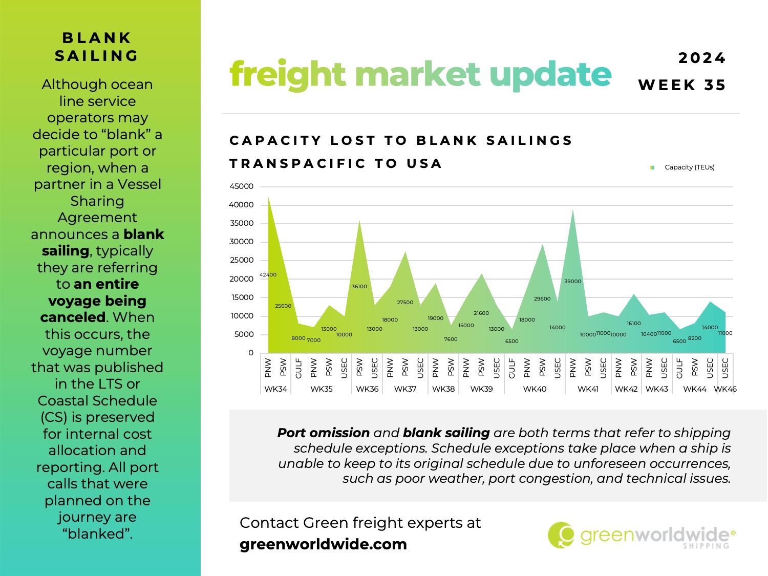 freight market update, port congestion, capacity