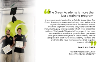 Green Worldwide Shipping, Green Academy, Thomas Jorgensen, A-to-Z logistics