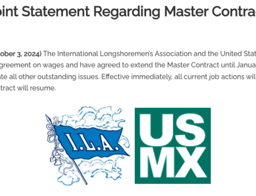 ILA-USMX REACH TENTATIVE AGREEMENT: U.S. DOCKWORKER STRIKE ENDS