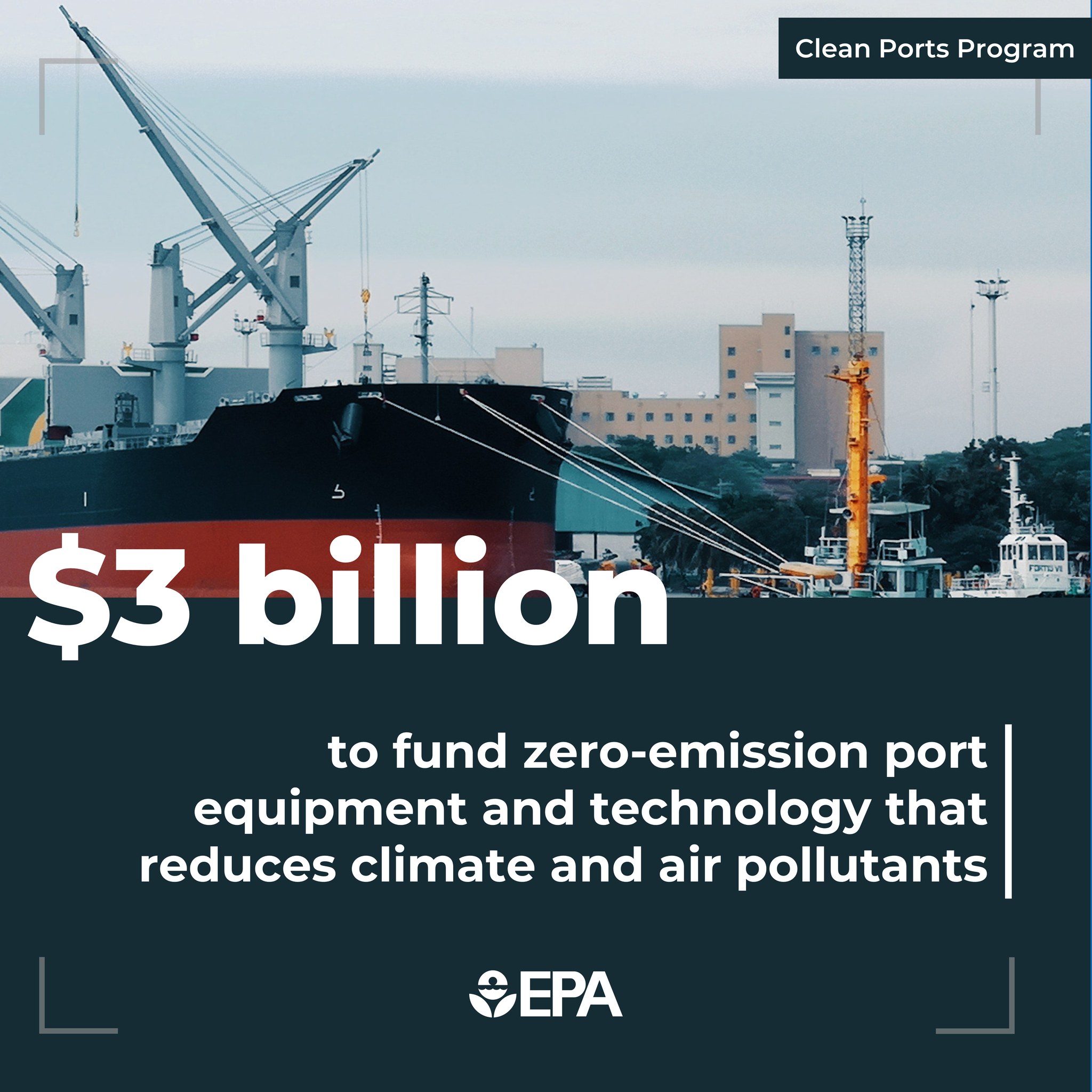 clean ports initiative, near-port communities, epa, zero-emissions, port operations