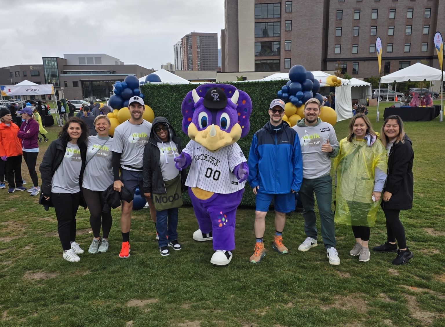 Green Worldwide Shipping Denver employees and friends participate in the 2024 St. Jude Walk/Run Fundraising event.