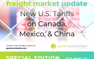 freight market update, port congestion, capacity, blank sailings, canada labor action, canada strike, transpacific trade lane, transpacific trade, capacity, blank sailing, volume, capacity, blank sailings, Carrier Alliances, lunar new year, chinese new year, red sea, suez canal, U.S. Tariffs, Trump Tariffs, trade war, executive order, ipeea