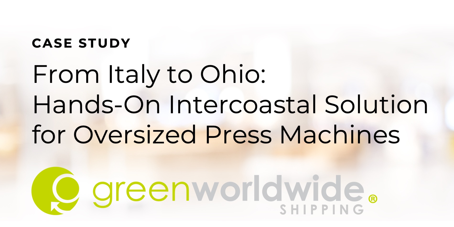 Intercoastal freight, press machines, barge, multimodal, heavy haul, break bulk, project management, project cargo